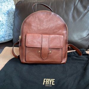 Frye leather backpack